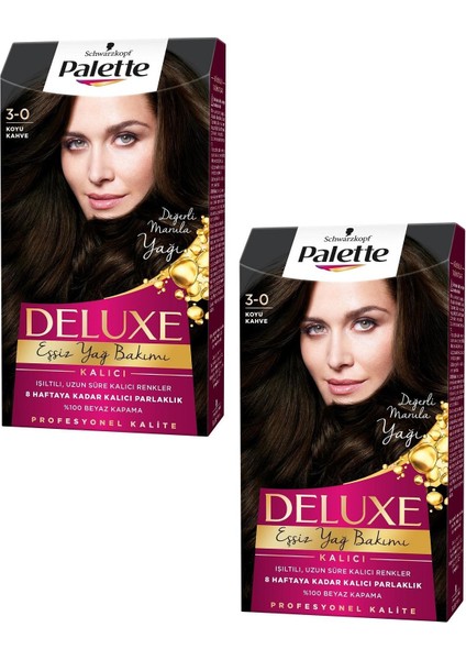 Deluxe Saç Boyası Koyu Kahve 3-0 2 Adet