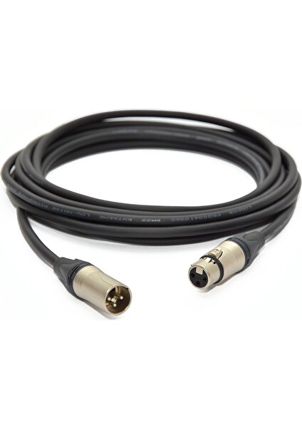 3 Pin Neutrik XLR Erkek + XLR Dişi - 10 Metre -Ultimate Audio Kablosu