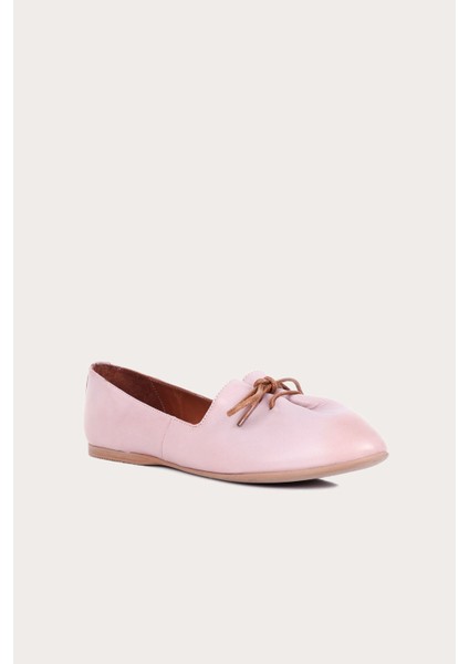 Gül Kurusu Deri Kadın Düz Babet fiyatları