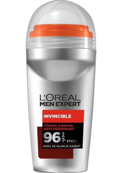 L'oreal Paris Men Expert Invincible Anti Perspirant Yüksek Koruma Erkek Roll On 50 ml