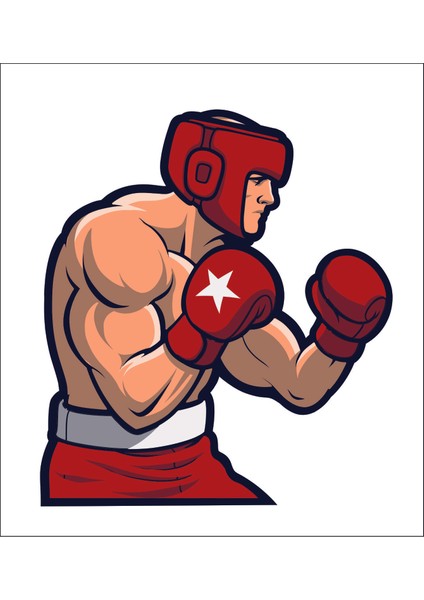 Boksör Kick Boks Kickboks Sticker 00878