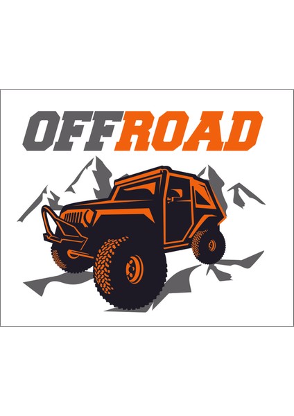 4x4 Off Road Offroad Araç Pickup Sticker 00853