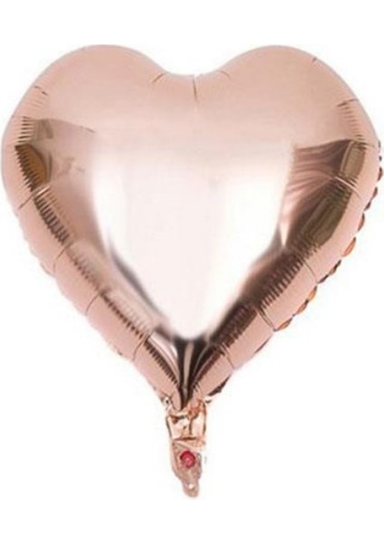 Rose Gold Kalp Folyo Balon