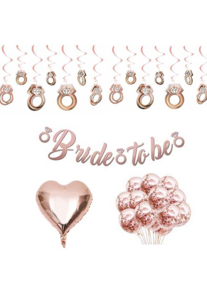 Rose Gold Bride To Be Bekarlığa Veda Set