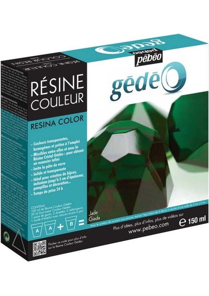 Gedeo Açık Yeşil Reçine - 150 ml Kit