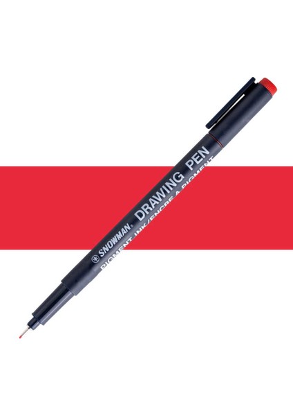 Teknik Çizim Kalemi - Kırmızı 0.05