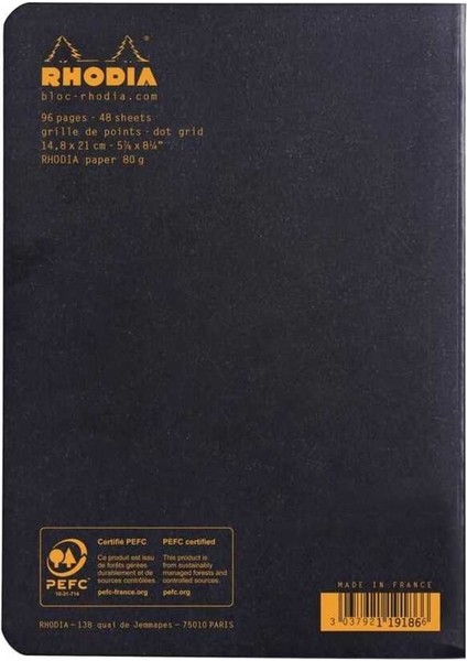 Classic A5 Noktalı Defter Siyah Kapak 48 Yaprak modelleri