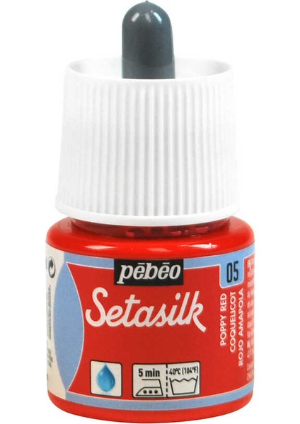 Setasilk Ipek Boya 45 ml Şişe - 05 Poppy Red