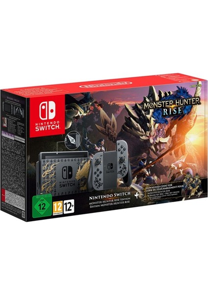 Switch Monster Hunter Rise Deluxe Edition Konsol + Monster Hunter Rise Oyun