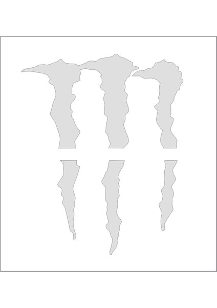 Monster Pençe Araba Sticker 00928
