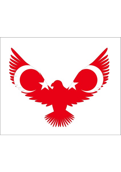 Güvercin Kuş Türk Bayrağı Ay Yıldız Sticker 00934