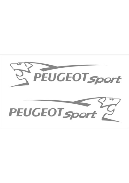 Peugeot Sport 2 Adet Araba Araç Kapı Kaput Araba Sticker 00967