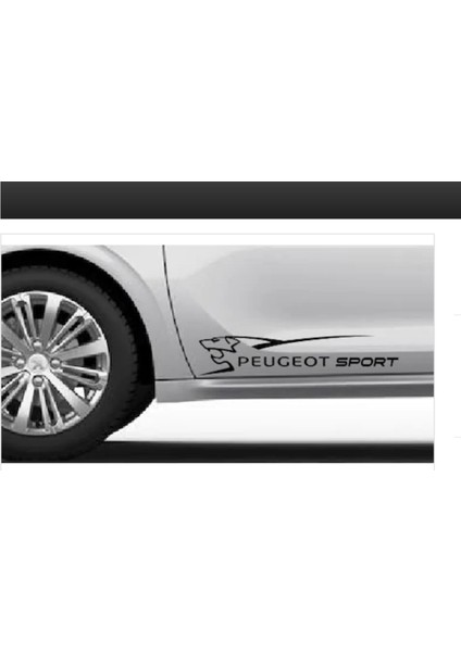 Peugeot Sport 2 Adet Araba Araç Kapı Kaput Araba Sticker 00967 fiyatları