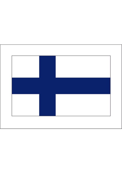 Fin Finlandiya Bayrağı Sticker 00777