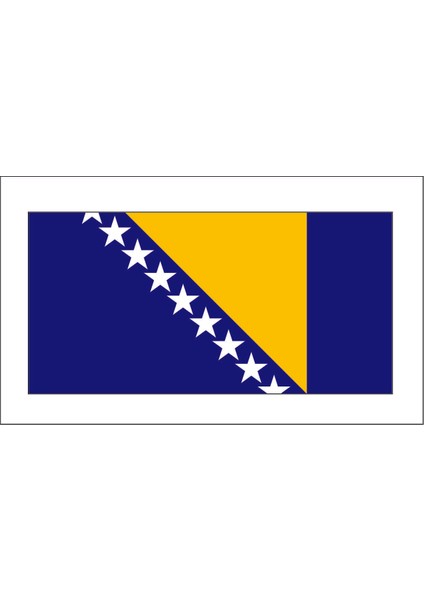 Bosna Hersek Bayrağı Sticker 00783
