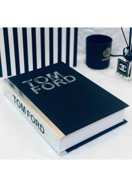 Tom Ford Siyah & Altın Dekoratif Kitap Kutusu 27X19X4 cm fiyatları