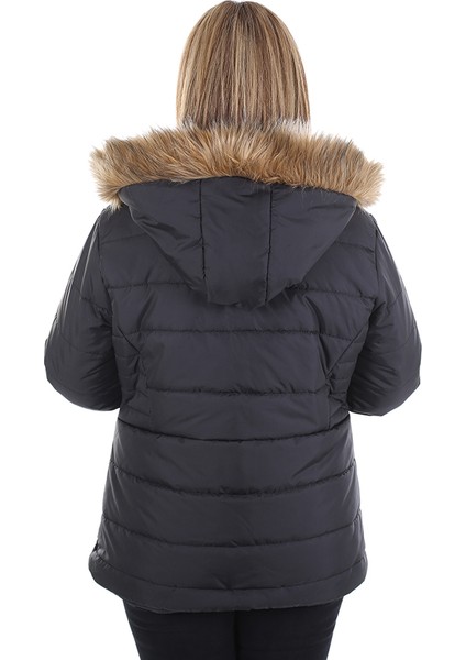Kadın Büyük Beden Mont 527 Siyah/black 20W53000527