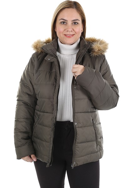 Kadın Büyük Beden Mont 527 Haki/khaki 20W53000527