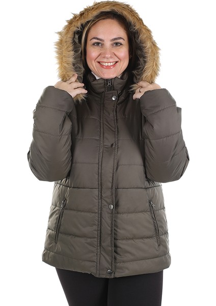 Kadın Büyük Beden Mont 527 Haki/khaki 20W53000527