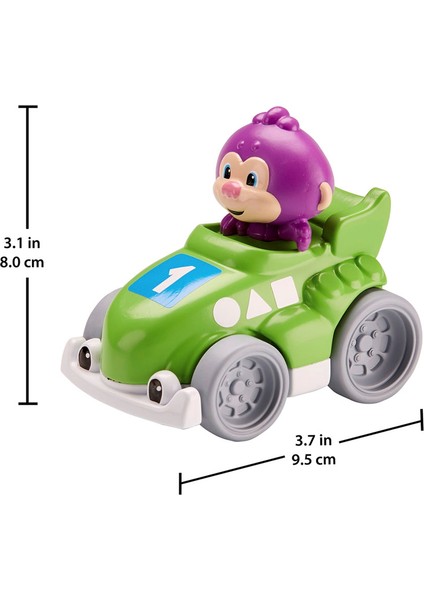 Fisher Price Eğlen ve Öğren Hızlı Arabalar Yeşil FGJ19