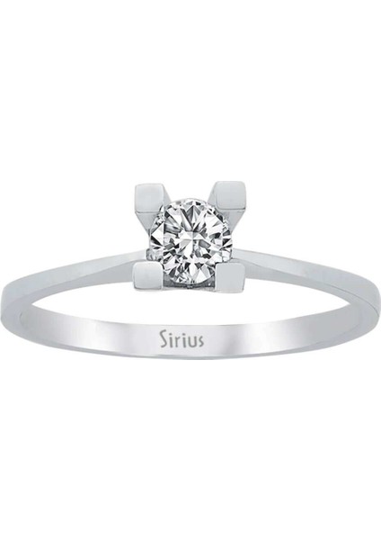 F Renk 0,20 Karat Pırlanta Tektaş Yüzük 0417R0248
