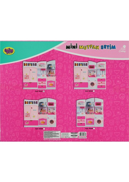Oyuncak Minik Şefler 3'lü Mutfak Seti Fuşya