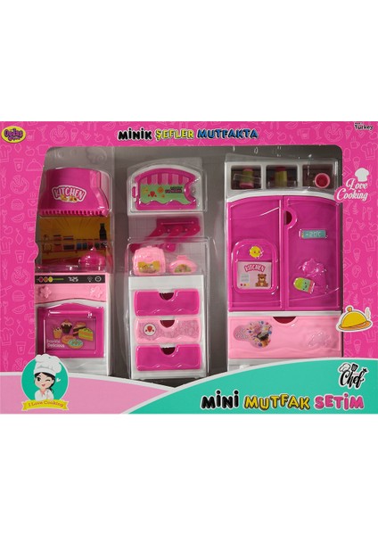 Oyuncak Minik Şefler 3'lü Mutfak Seti Fuşya fiyatları