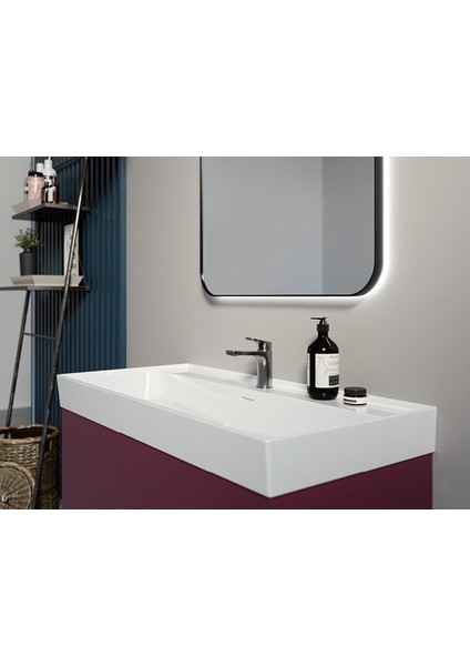 Seramik Cerastyle Sharp 48 cm Etajerli Lavabo fiyatları