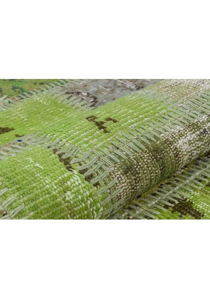 Patchwork Yeşil P_05 96X295CM 2.83 M2 El Dokuma Halı modelleri