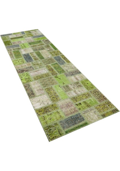 Patchwork Yeşil P_05 96X295CM 2.83 M2 El Dokuma Halı fırsatları