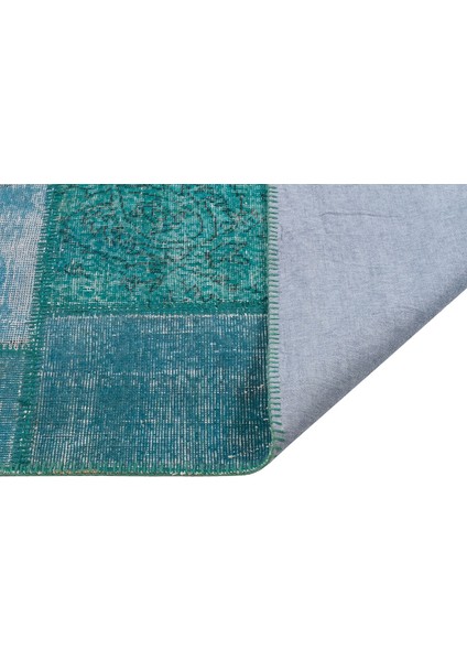 Patchwork Turkuaz P_94 160X220CM 3.52 M2 El Dokuma Halı fiyatları