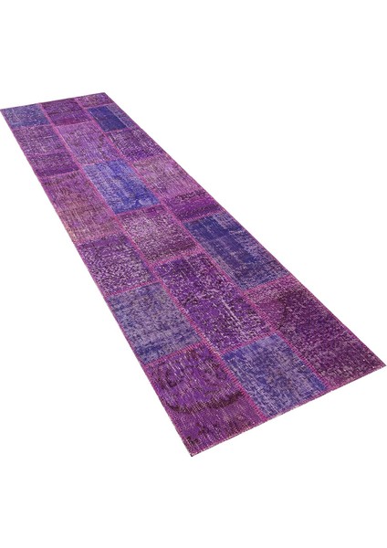 Patchwork Mor P_09 80X300CM 2.4 M2 El Dokuma Halı fırsatları