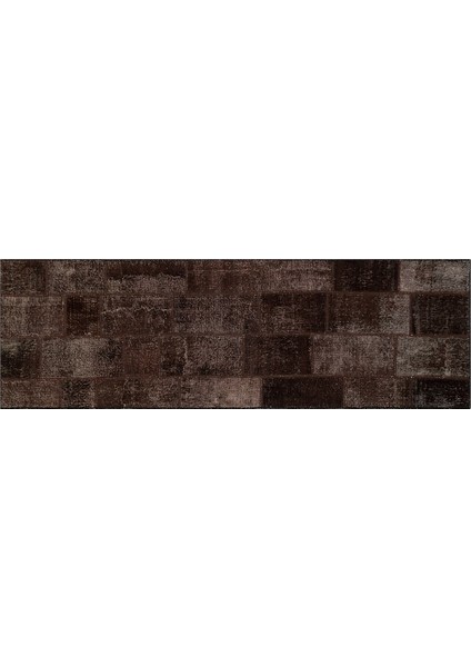 Patchwork Siyah P_04 93X296CM 2.75 M2 El Dokuma Halı