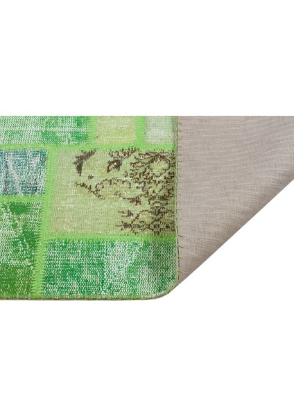 Patchwork Yeşil P_06 80X295CM 2.36 M2 El Dokuma Halı fiyatları
