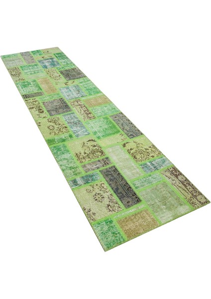 Patchwork Yeşil P_06 80X295CM 2.36 M2 El Dokuma Halı fırsatları