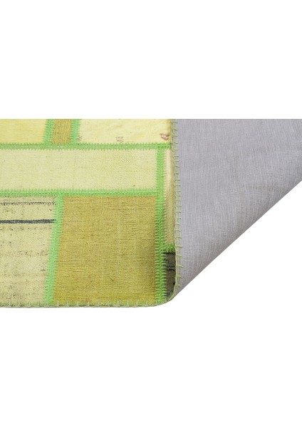 Patchwork Yeşil P_52 120X170CM 2.04 M2 El Dokuma Halı fiyatları