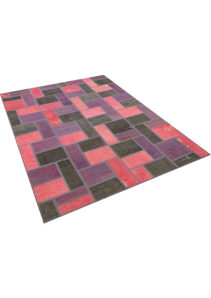 Patchwork Pembe P_56 170X235CM 4 M2 El Dokuma Halı modelleri
