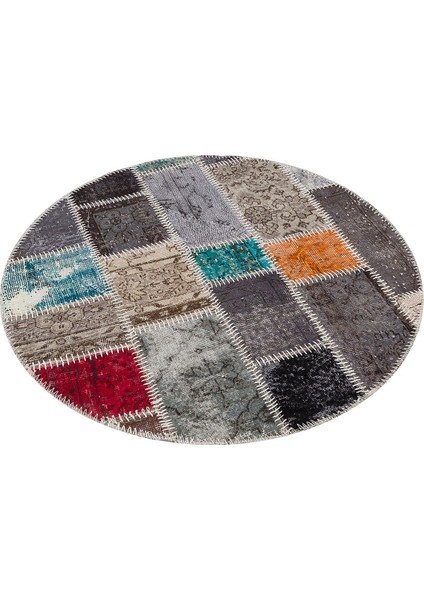 Patchwork Renkli P_34 110X110CM 1.21 M2 El Dokuma Halı modelleri