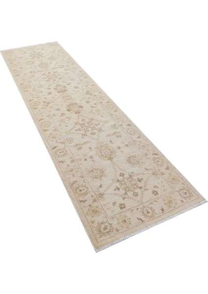 Afgan Uşağı Hajıba 68S Ivory/ıvory El Dokuma Halı ÖLÇÜ;74X302CM 2.23M2