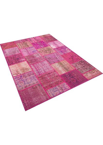 Patchwork Pembe P_82 170X235CM 4 M2 El Dokuma Halı fırsatları