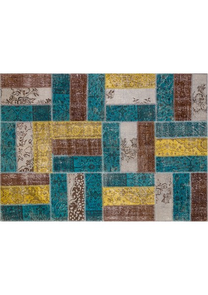 Patchwork Renkli P_104 170X240CM 4.08 M2 El Dokuma Halı