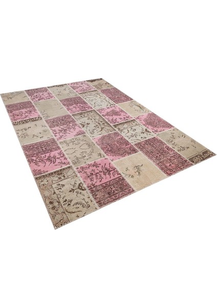 Patchwork Pembe P_137 200X288CM 5.76 M2 El Dokuma Halı modelleri
