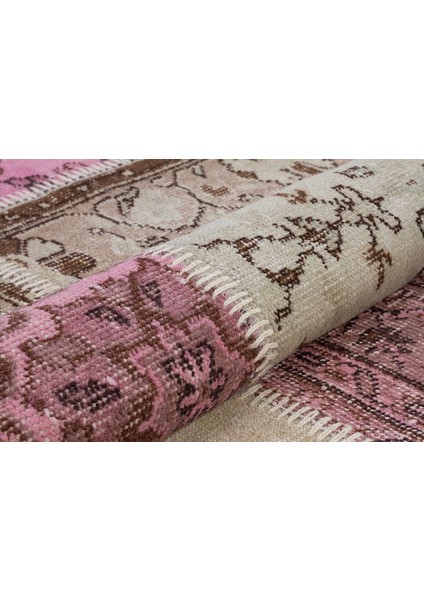 Patchwork Pembe P_137 200X288CM 5.76 M2 El Dokuma Halı fırsatları