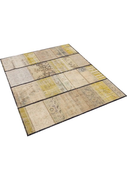 Patchwork Bej P_61 134X165CM 2.21 M2 El Dokuma Halı fırsatları