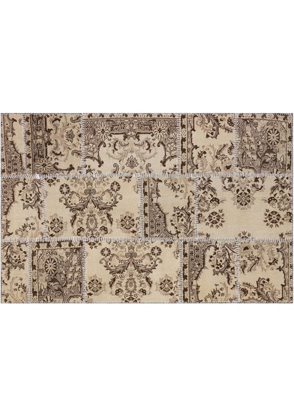 Patchwork Bej P_31 120X180CM 2.16 M2 El Dokuma Halı