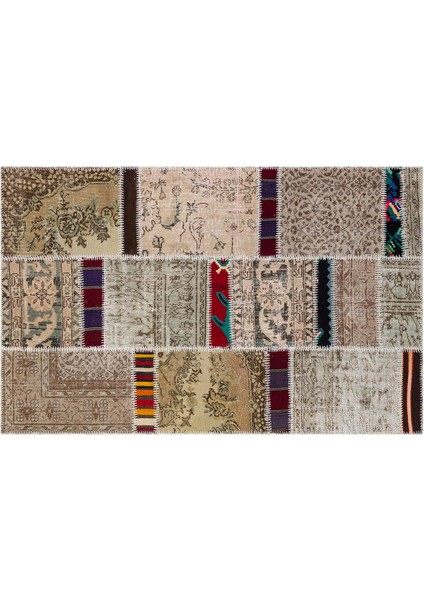 Patchwork Renkli P_73 125X200CM 2.5 M2 El Dokuma Halı