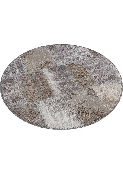 Patchwork Gri P_35 114X114CM 1.3 M2 El Dokuma Halı fırsatları