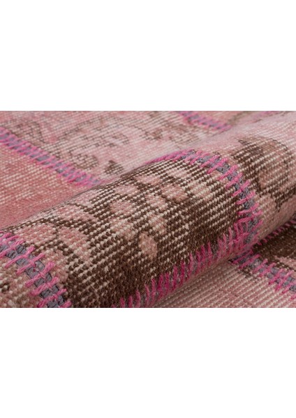 Patchwork Pembe P_42 115X175CM 2.01 M2 El Dokuma Halı modelleri