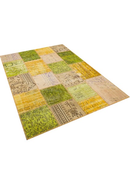 Patchwork Sarı P_83 170X240CM 4.08 M2 El Dokuma Halı fırsatları