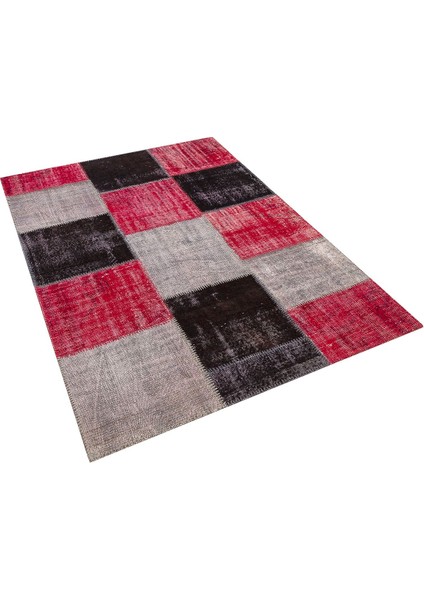Patchwork Kırmızı P_90 140X200CM 2.8 M2 El Dokuma Halı fırsatları